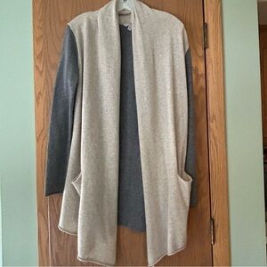 Athleta 100% Cashmere Cashmalia Open Front Cardigan Sweater Women's Size…